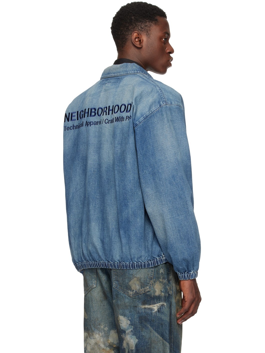 Blue Washed Denim Jacket - 3