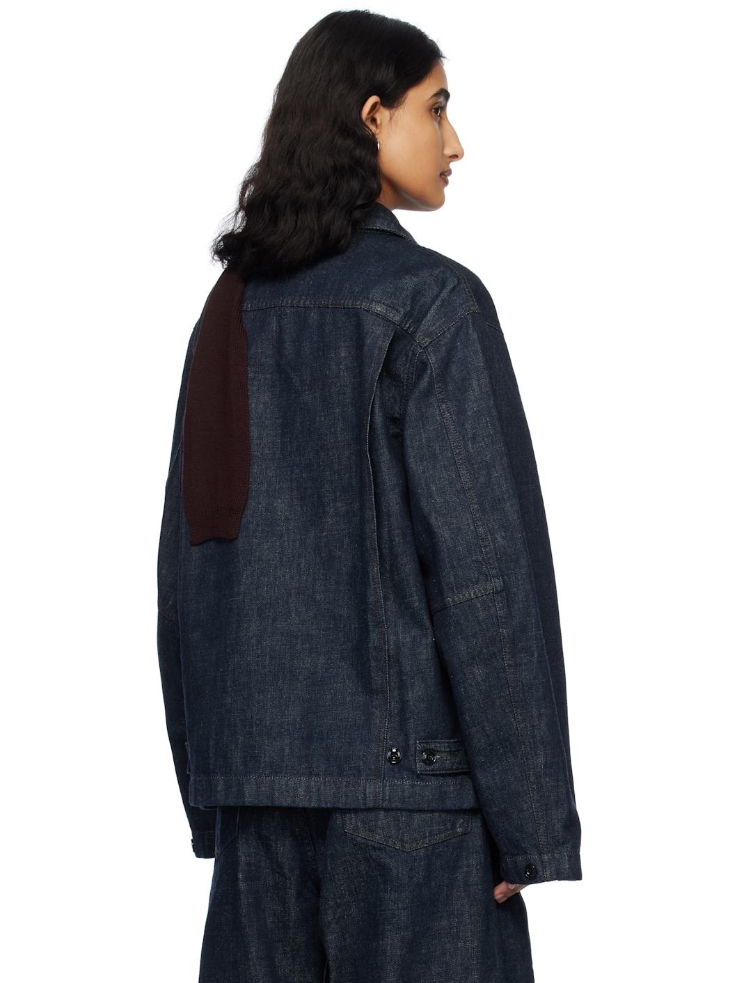 Indigo Boxy Denim Jacket - 3