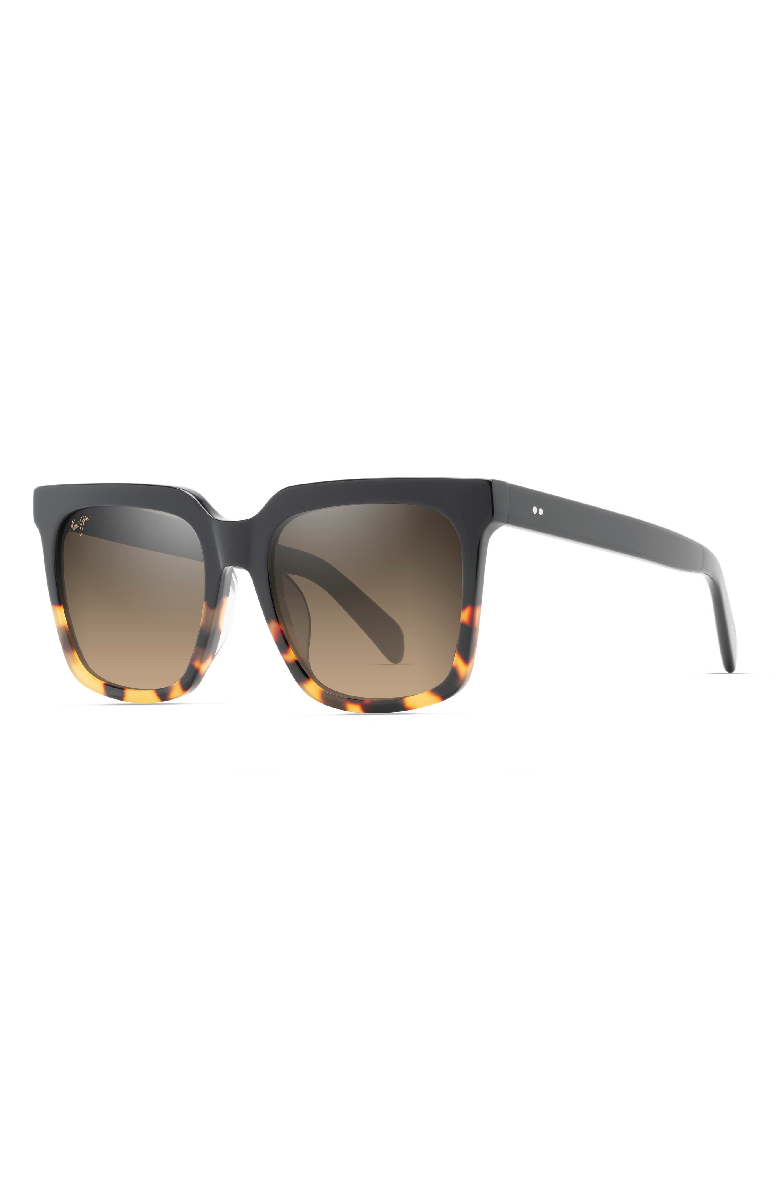 Maui Jim Rooftops 54mm PolarizedPlus2® Square Sunglasses in Brown at Nordstrom - 2