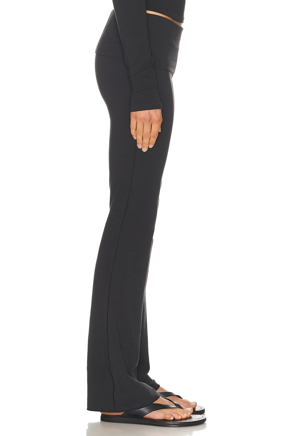 Cotton Jersey Foldover Pant - 3
