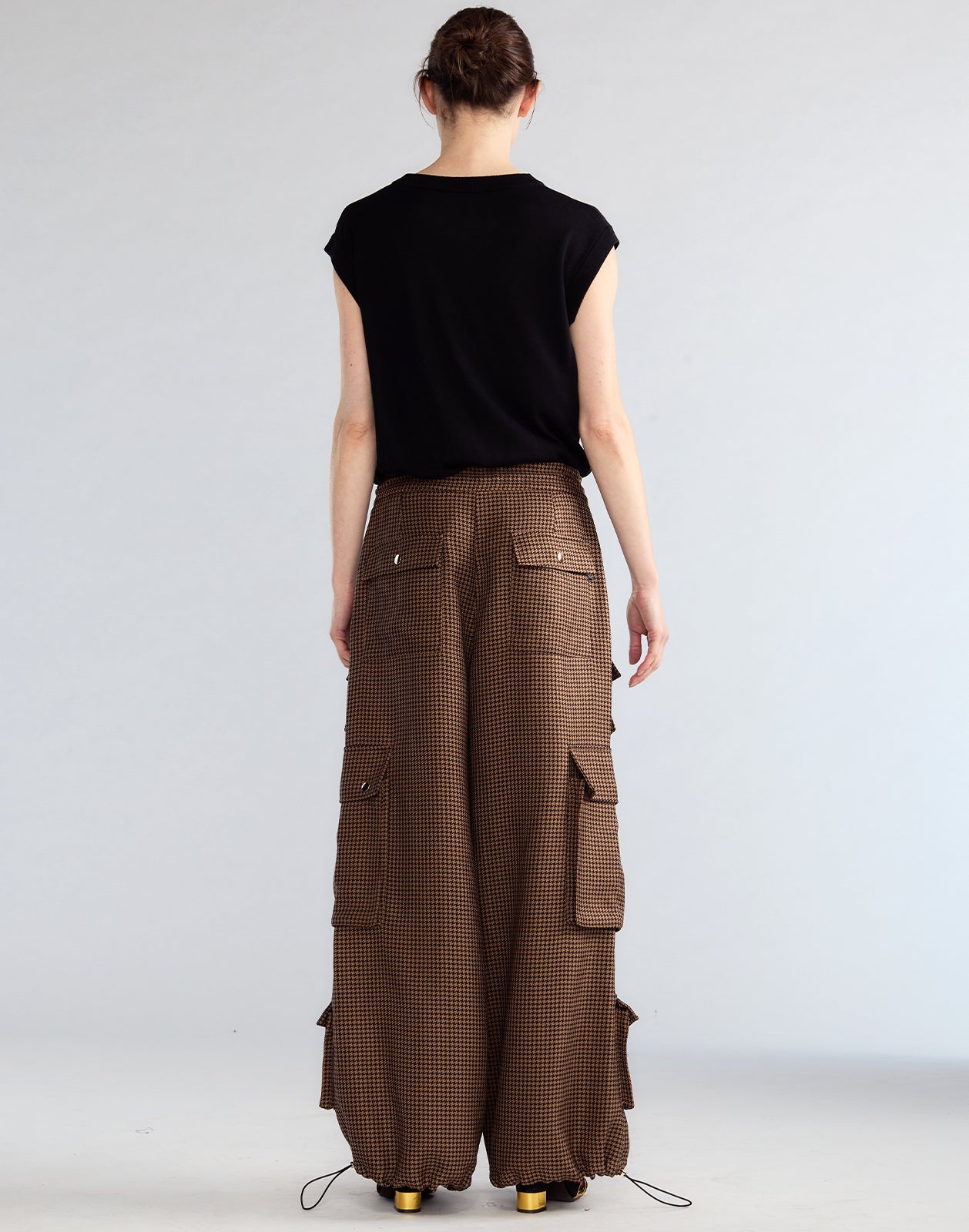 Houndstooth Cargo Pants - 5