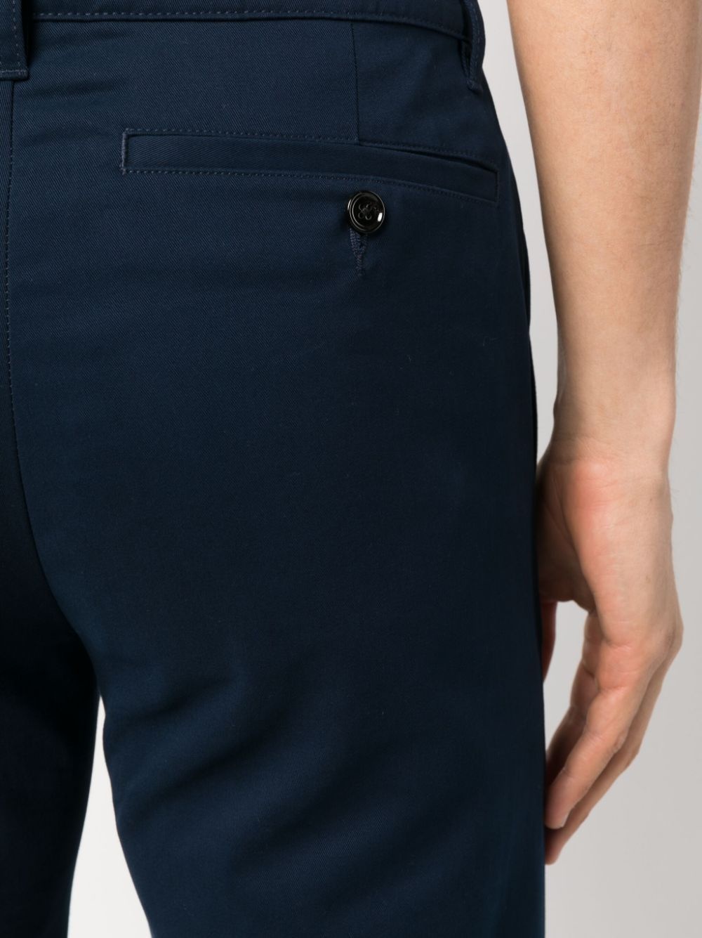 straight-leg cotton trousers - 5