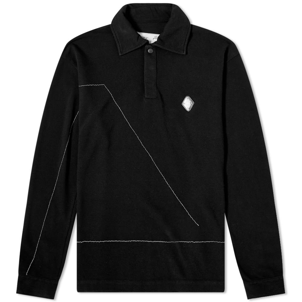 A-COLD-WALL* Long Sleeve Rhombus Logo Polo - 1