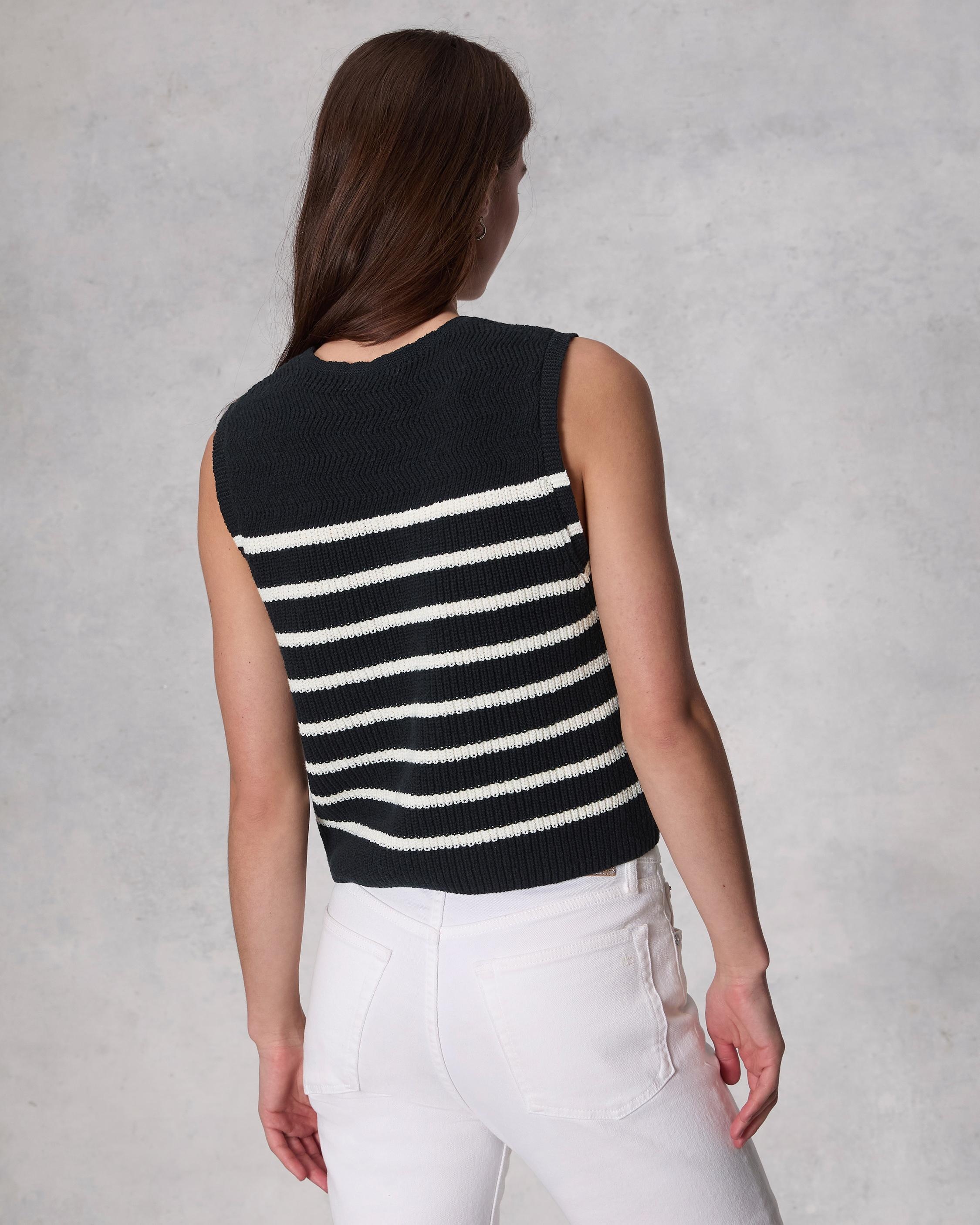 Jen Striped Cotton Sweater Vest
Relaxed Fit - 5