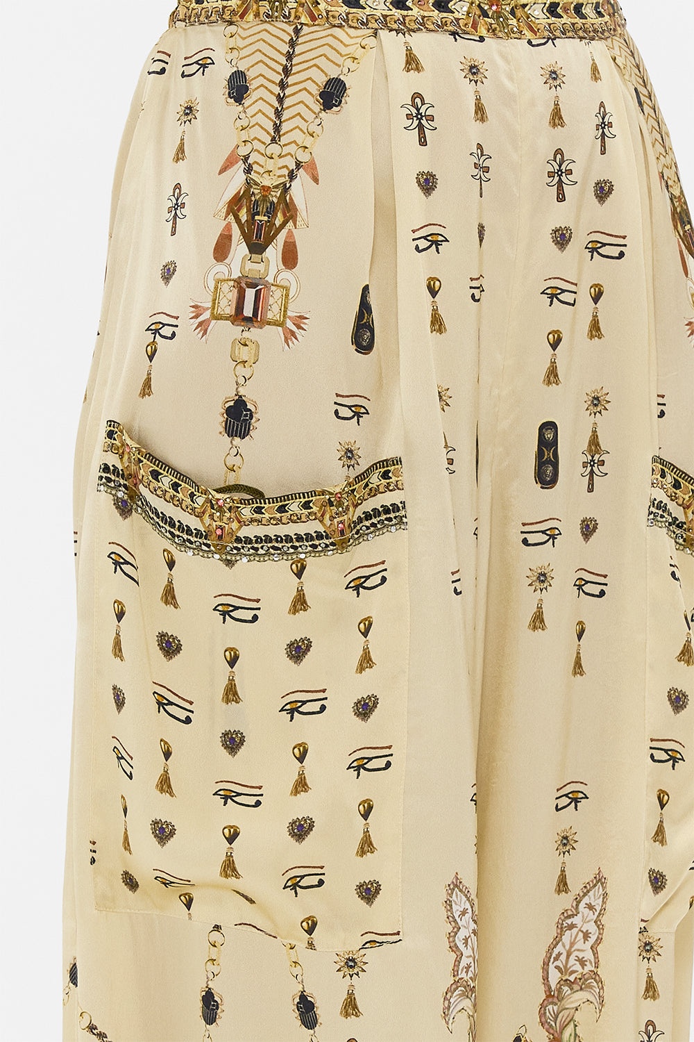 WIDE LEG TROUSER WITH FRONT POCKETS - 5