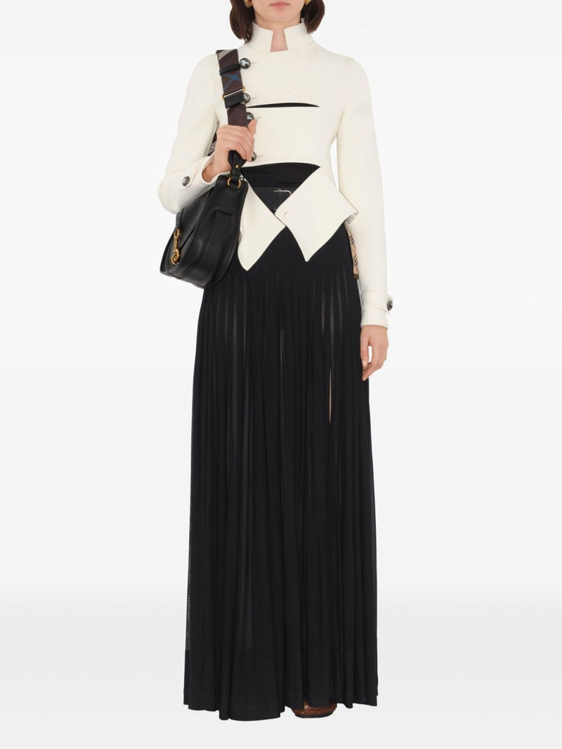 Burberry pleated maxi skirt outlook