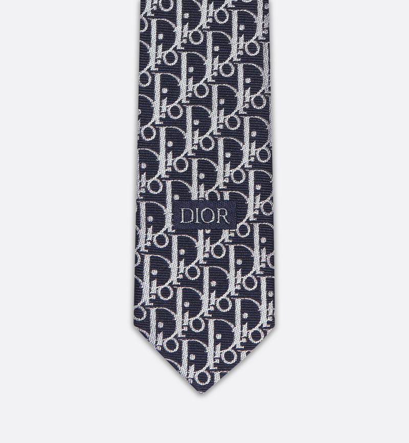 Striped Dior Oblique Tie 4