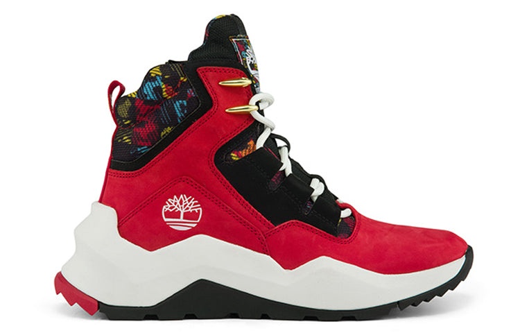 (WMNS) Timberland Madbury Side Zip Sneaker Boots 'Red Nubuck' A2PUA - 2