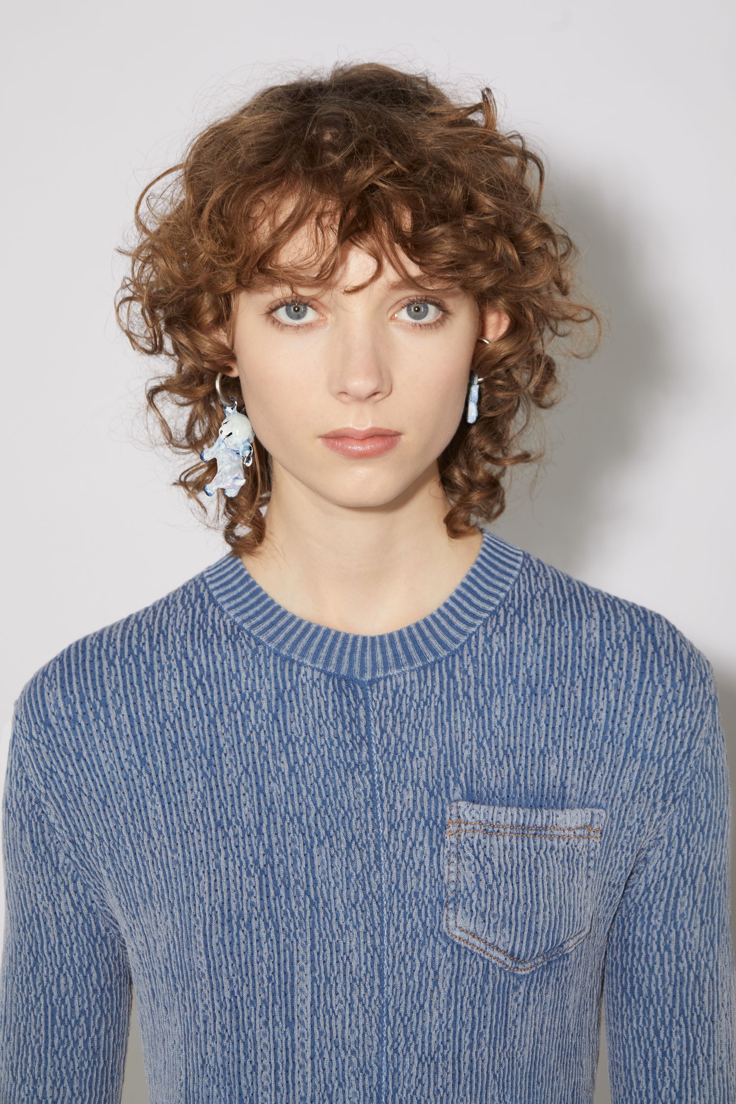 Denim wash sweater - Denim blue - 6