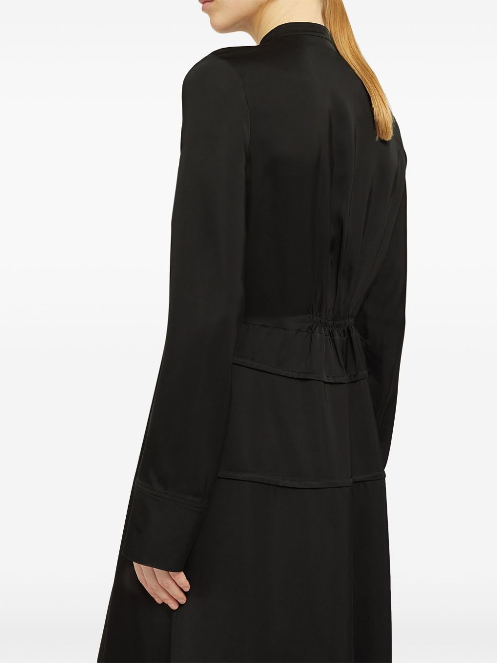 collarless midi dress - 3
