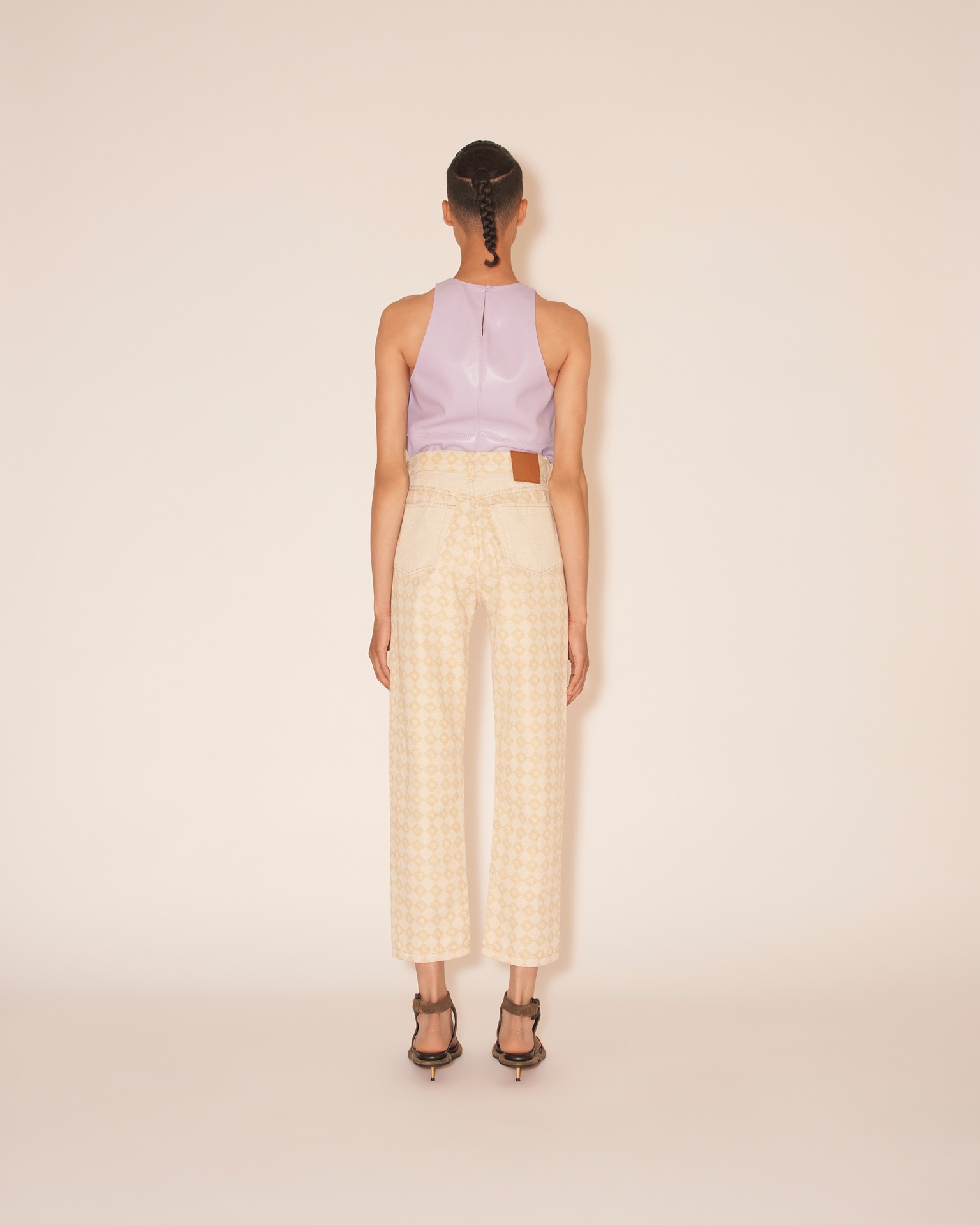 KEMIA - Straight leg trousers - Natural - 5
