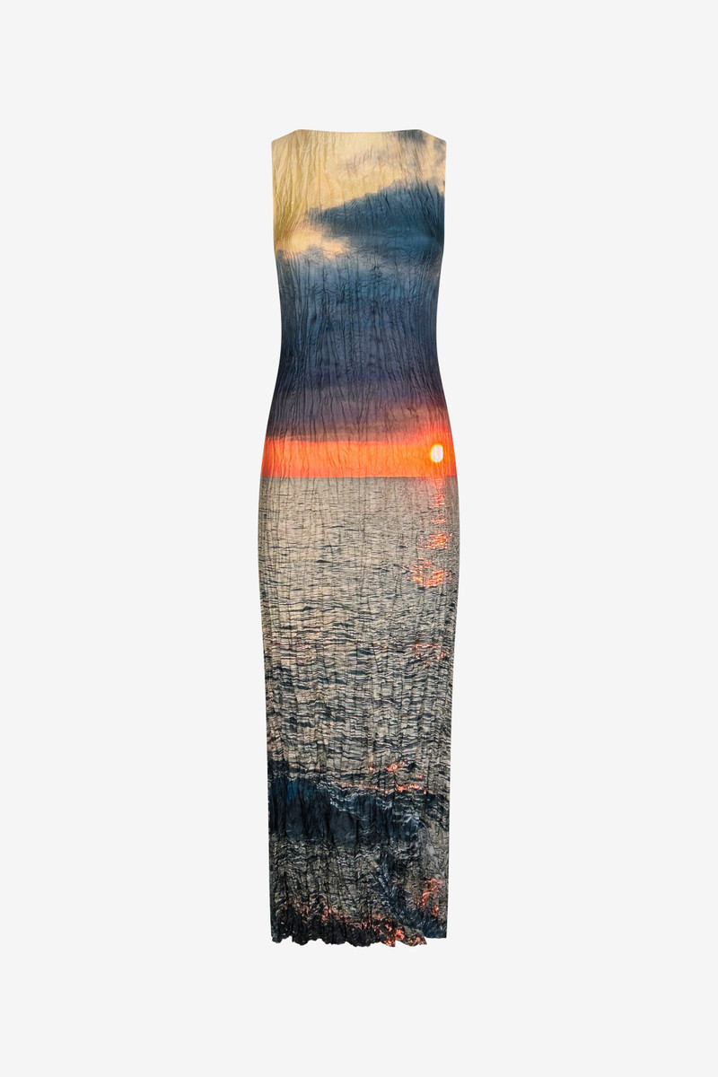 Sunrise Print Long Dress 1