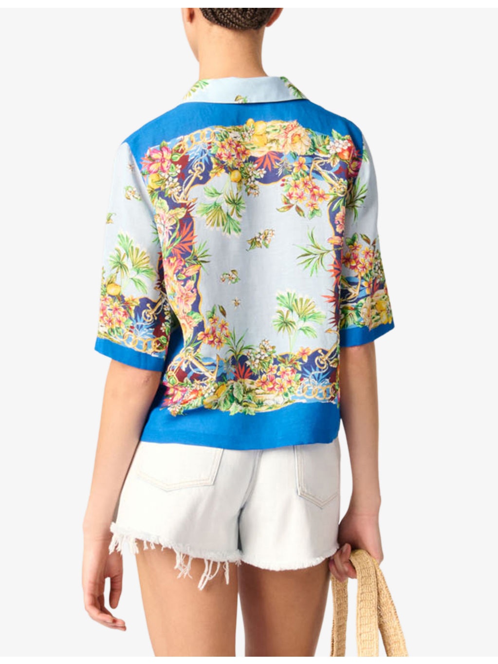 Tropical-Pattern Short-Sleeved Woven Shirt - 4