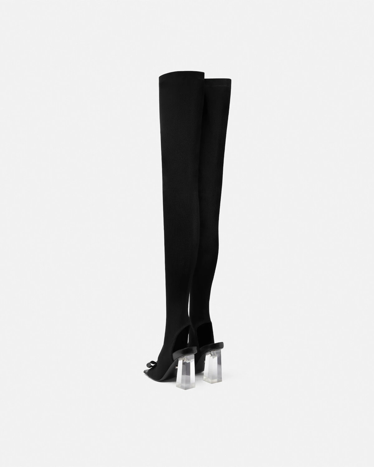 Gianni Ribbon Open Thigh-High Boots 105 mm - 4