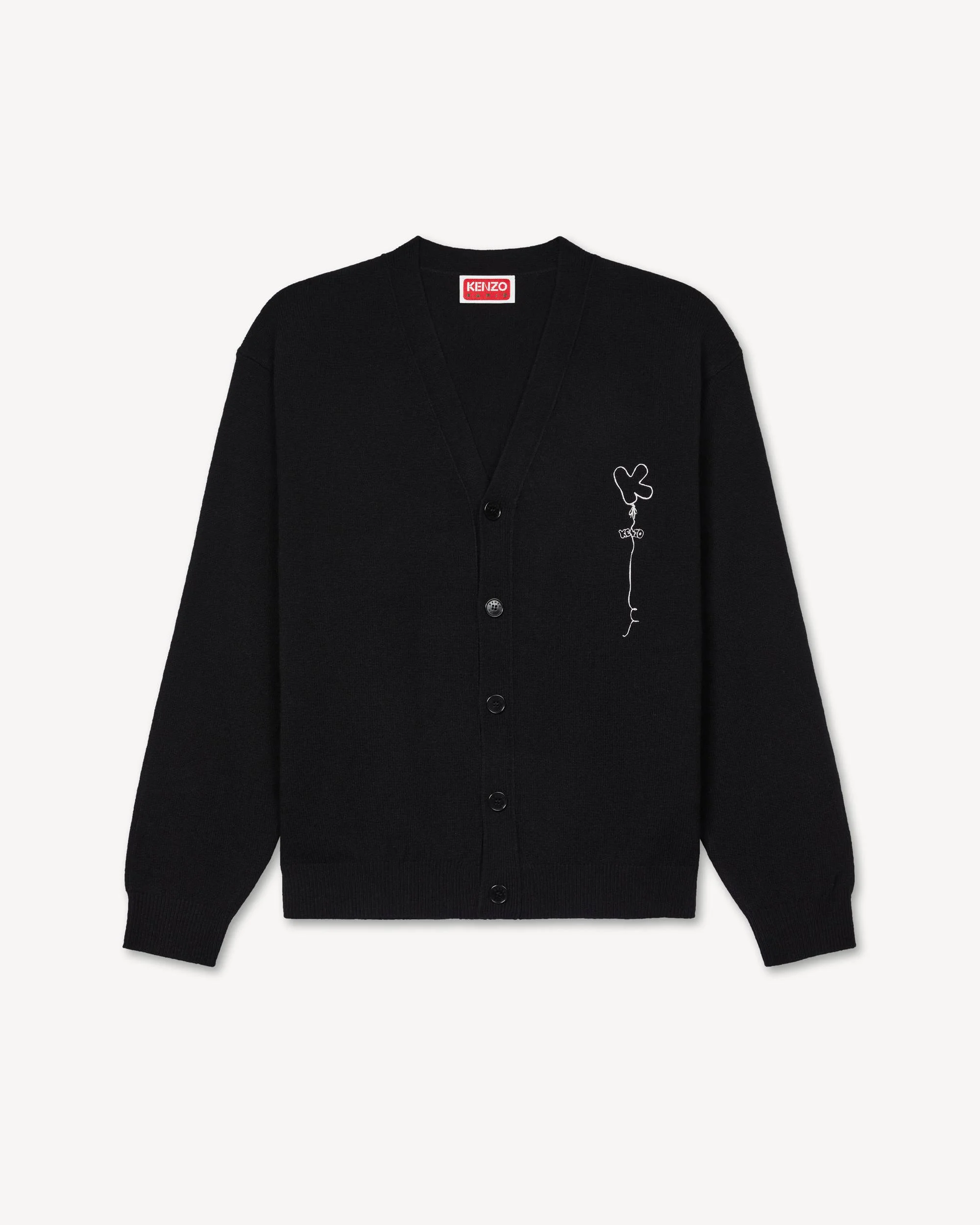 'KENZO Balloons' embroidered cardigan in wool - 1