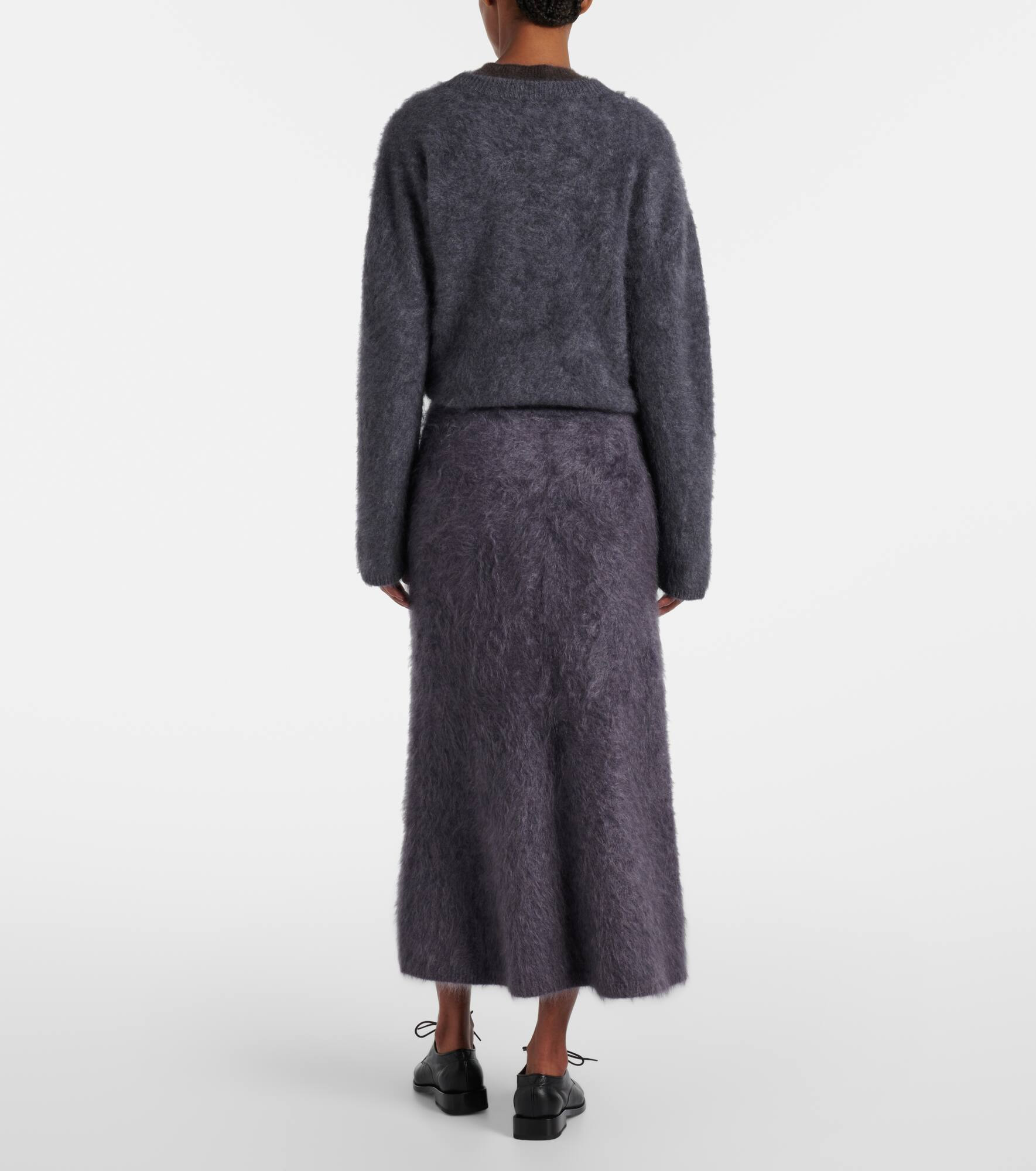 Asta cashmere midi skirt - 3