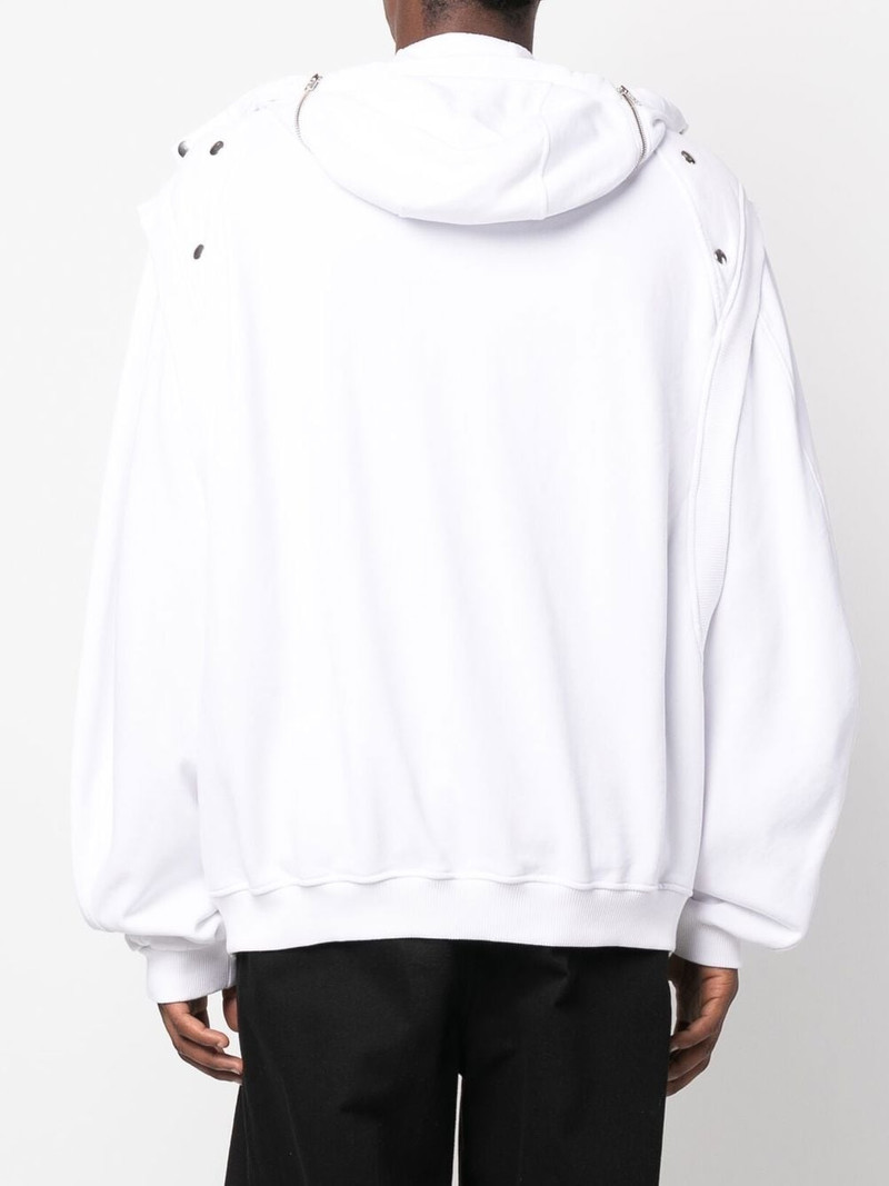 Star zip-fastening hoodie 4