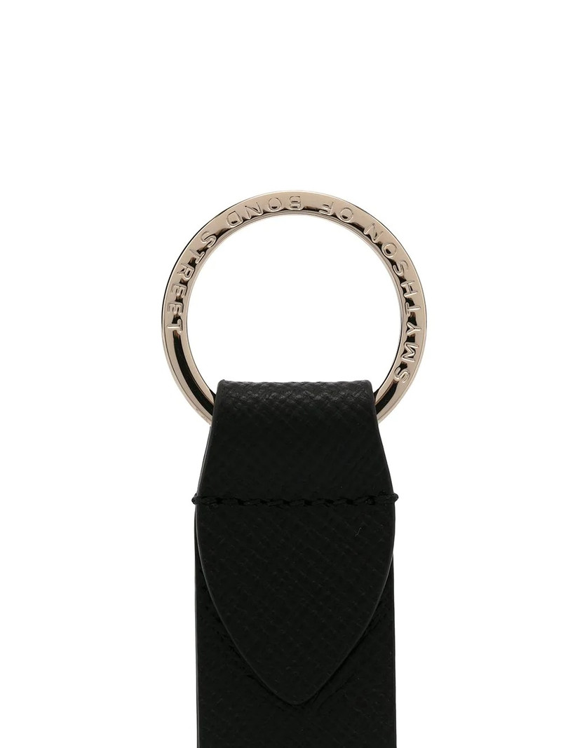 Smythson Panama leather strap keyring outlook