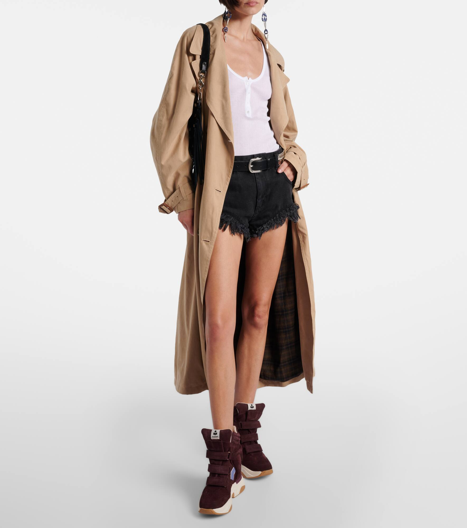 Balskee suede high-top platform sneakers - 3