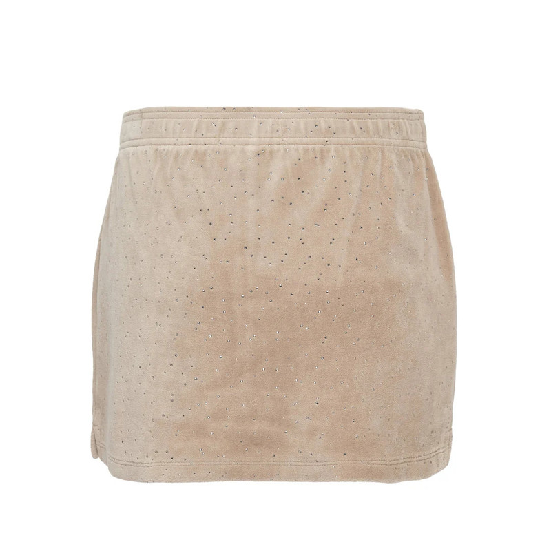 Alexander Wang Crushed Velour Mid-Rise Mini Skort outlook