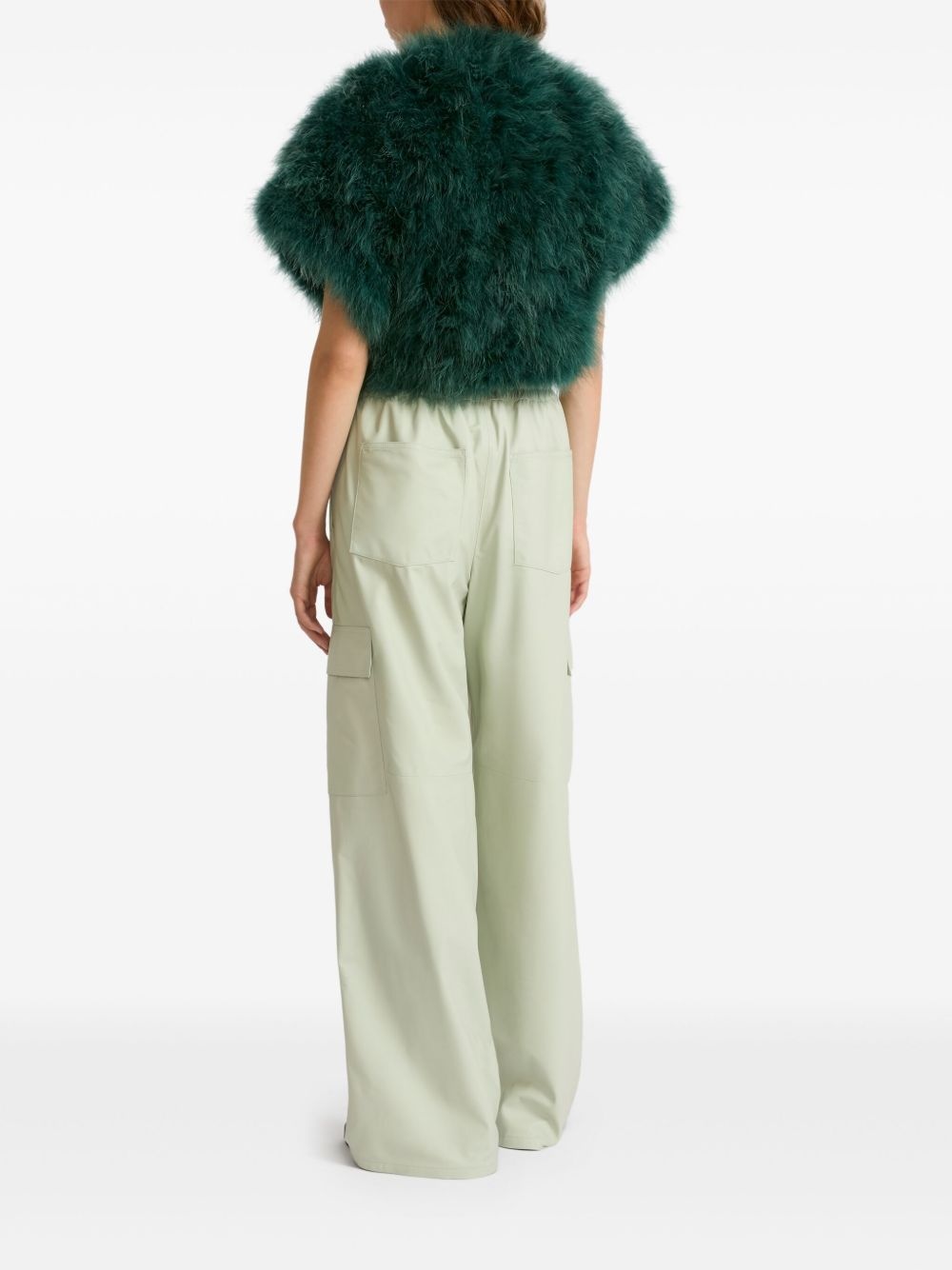 lambskin cargo pants - 3