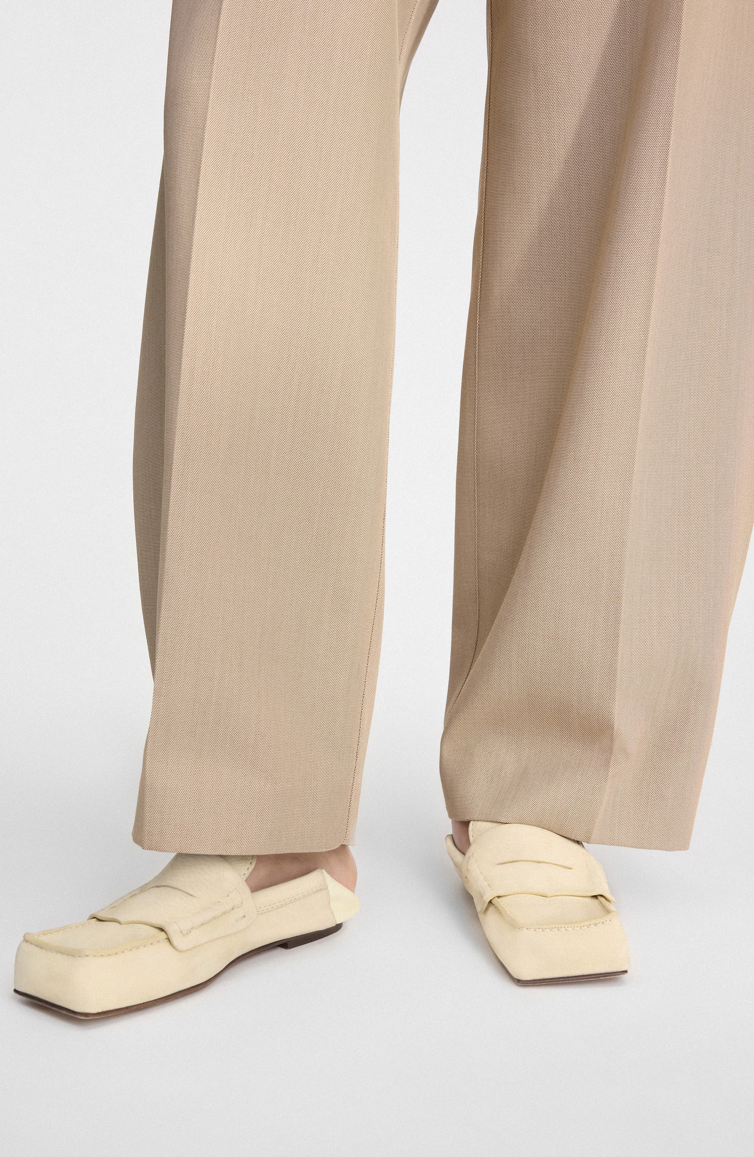 Jacquemus Les Mocassins Carré Penny Loafer in Pale Yellow 205 at Nordstrom - 2