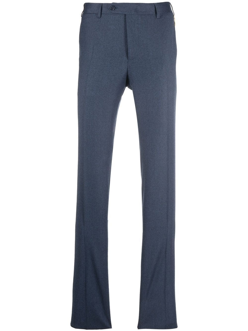 slim fit wool trousers - 1