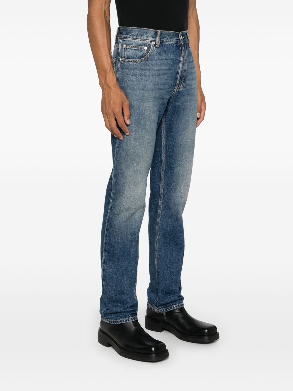 logo-print straight-leg jeans - 4