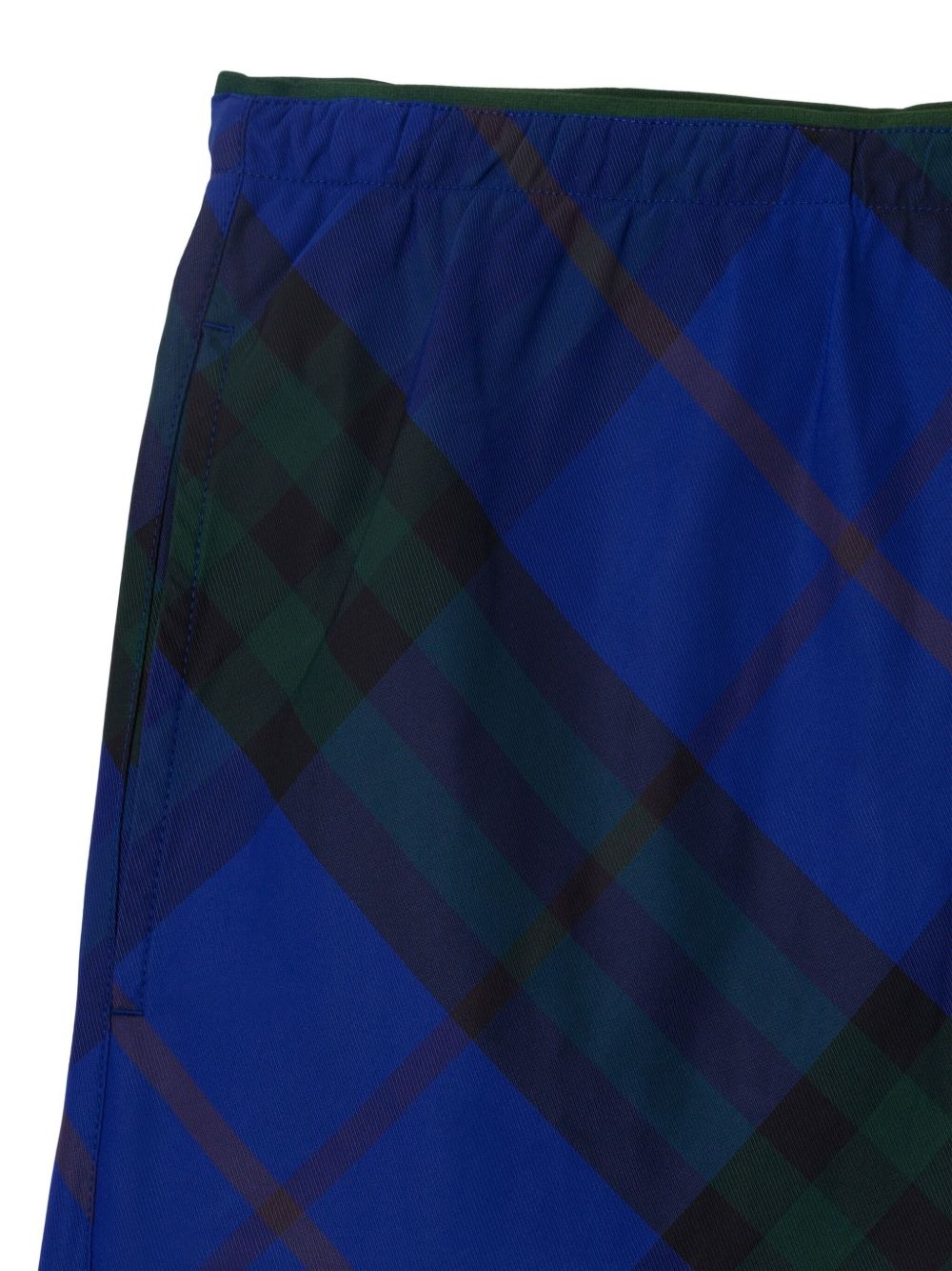 checkered twill swim shorts - 3