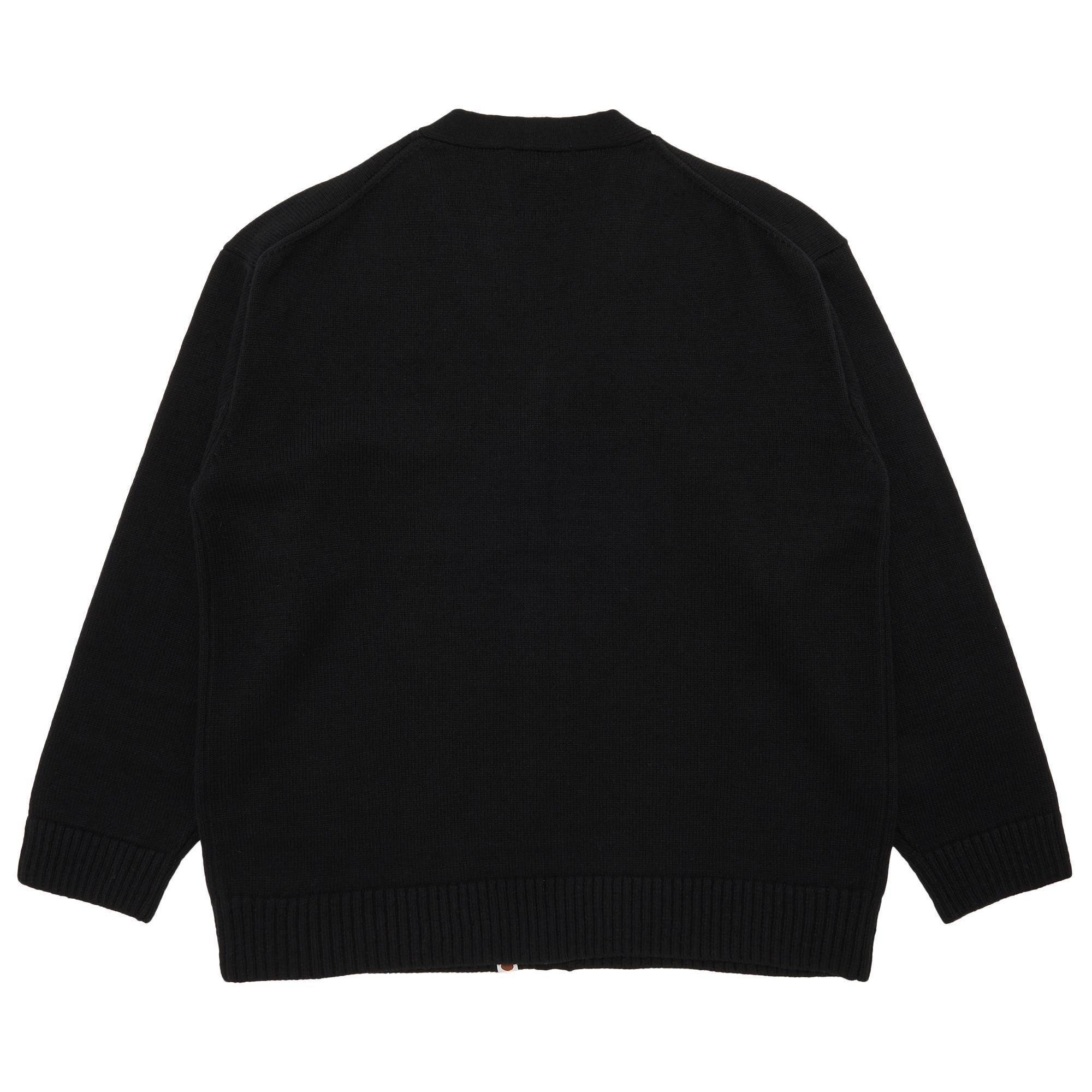 GOAT Exclusive BAPE Knit College Cardigan Black - 2