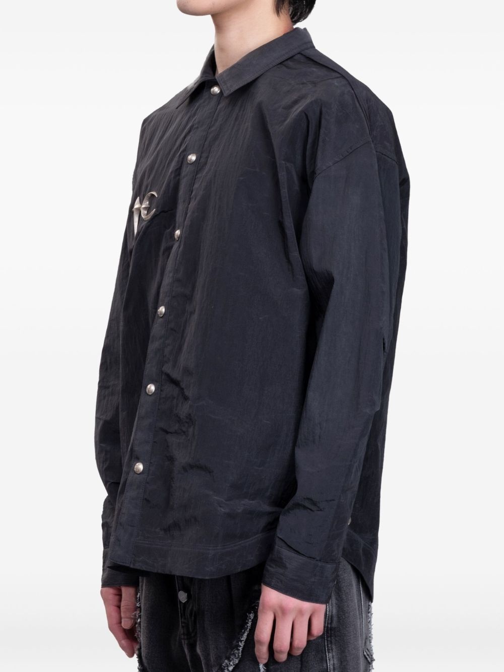Scarred Officer metallic-button shirt - 2