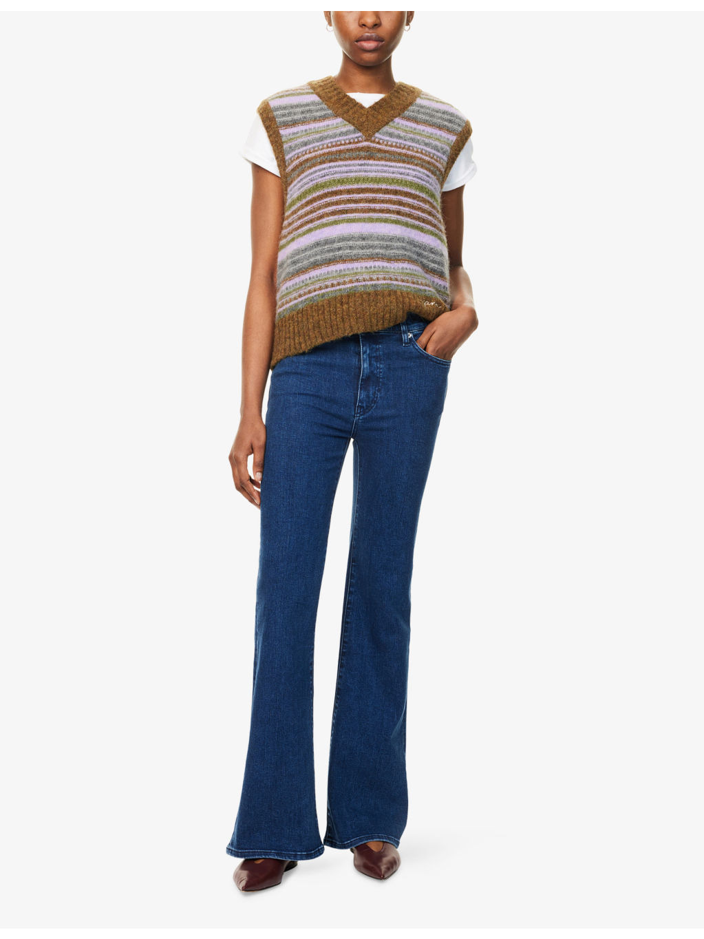 The Icon Mid-Rise Flared Stretch-Denim Jeans - 2