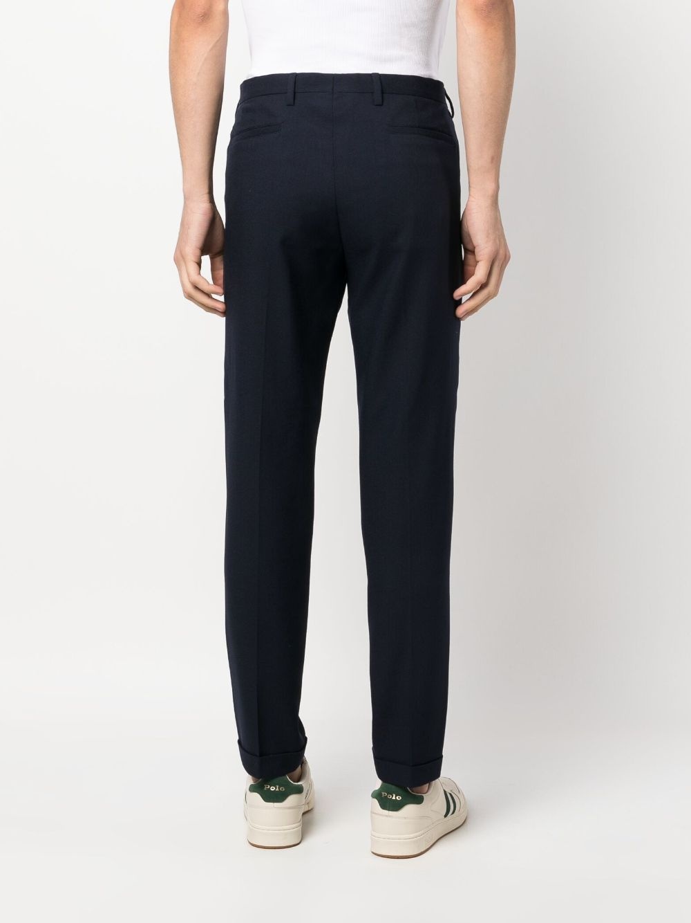 mid-rise straight-leg trousers - 4