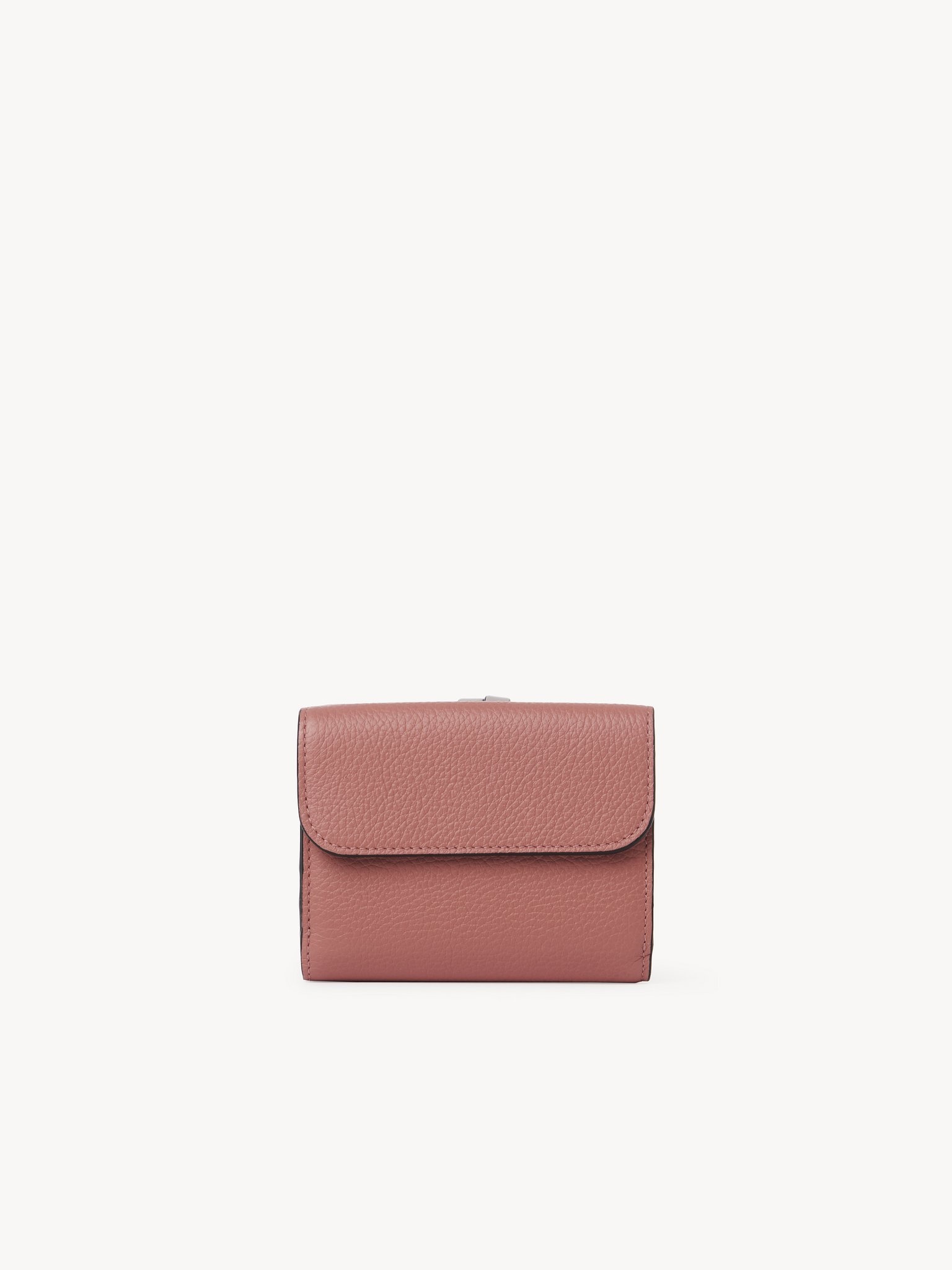 SMALL ALPHABET TRI-FOLD IN GRAINED LEATHER - 4