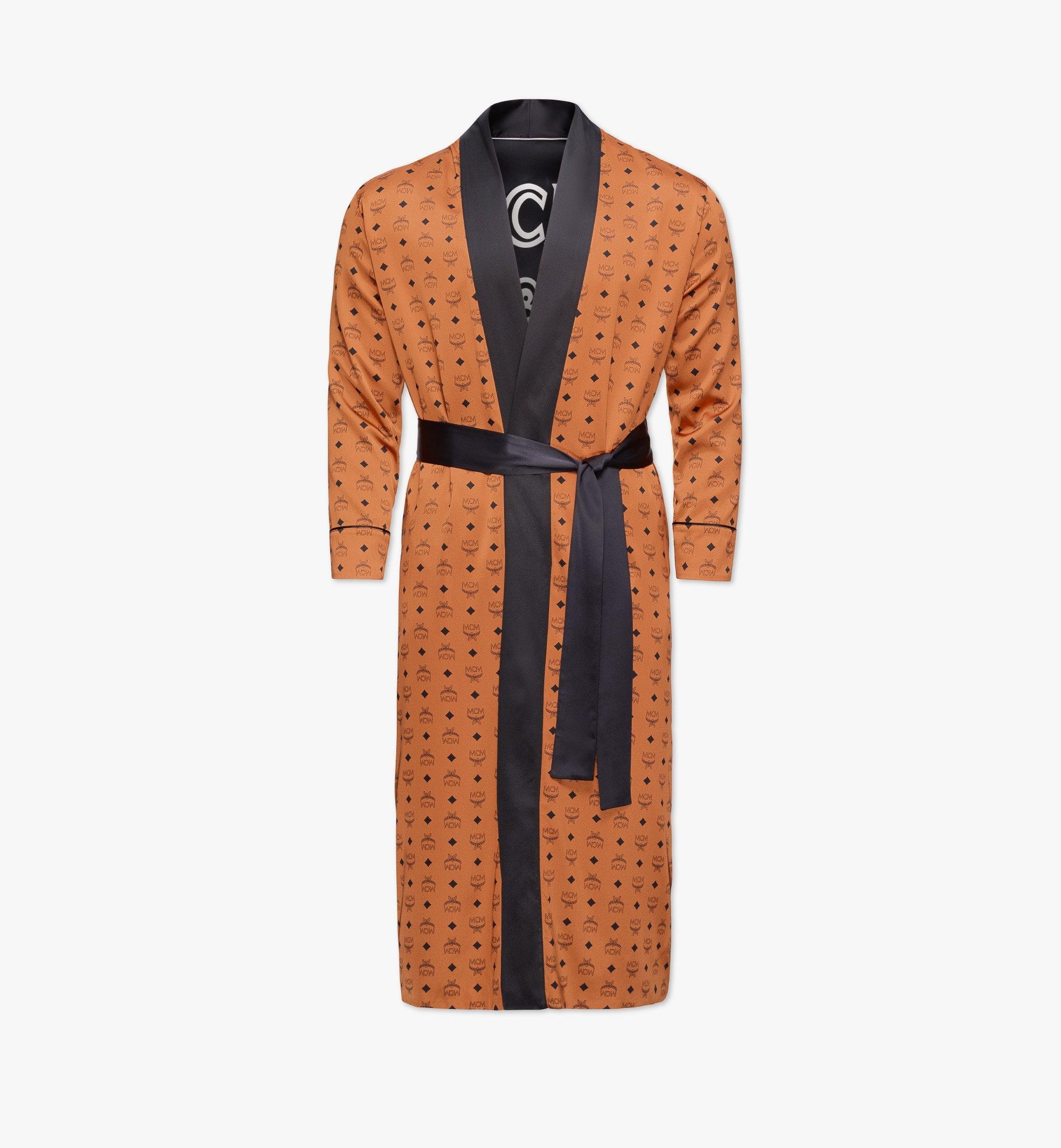 Classic Logo Silk Reversible Robe - 1