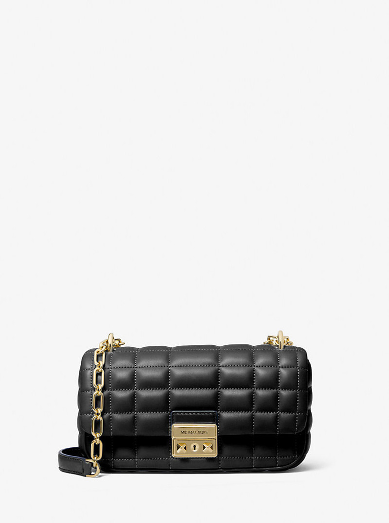 Tribeca Small Quilted Leather Shoulder Bag 1