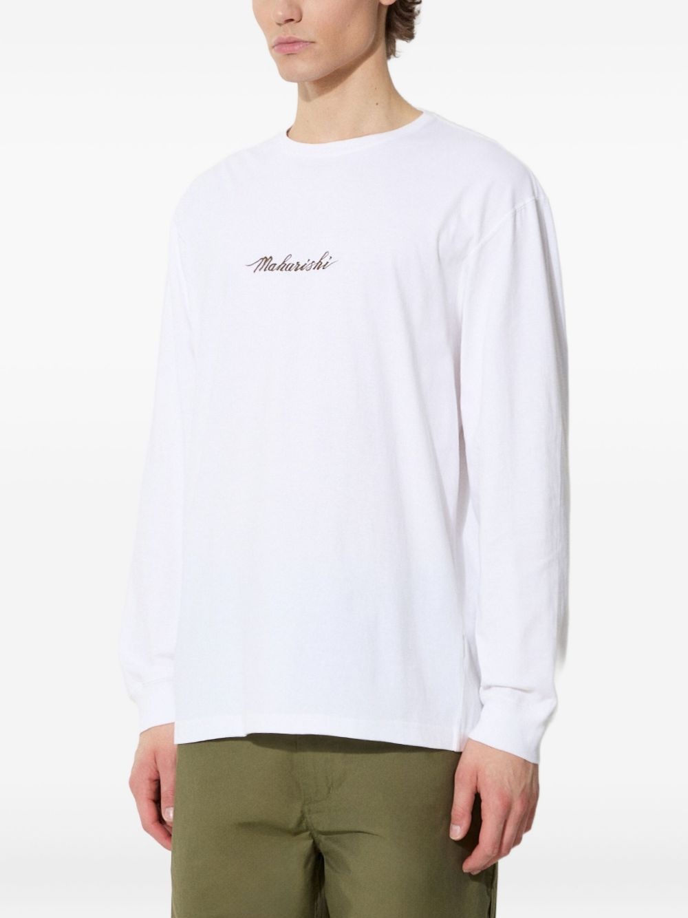Dragon Bamboo embroidered long-sleeve T-shirt - 3