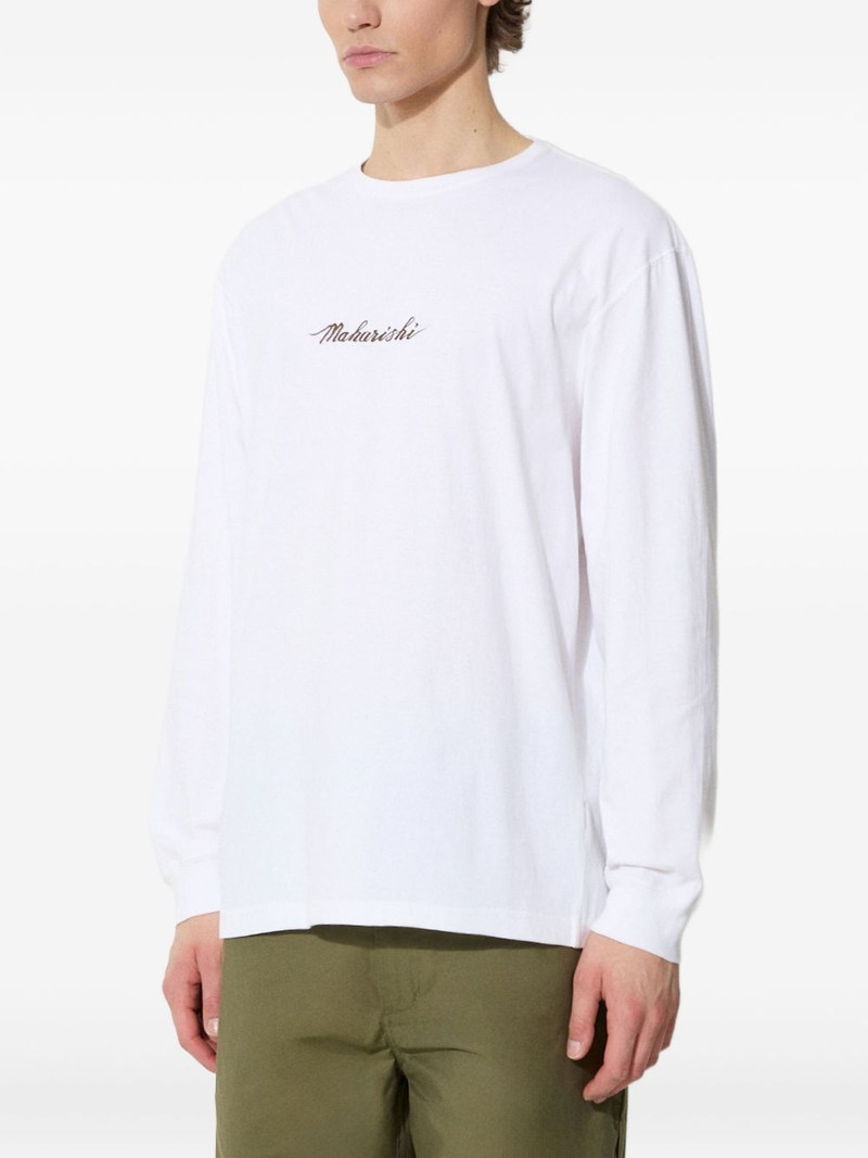 Dragon Bamboo embroidered long-sleeve T-shirt 3
