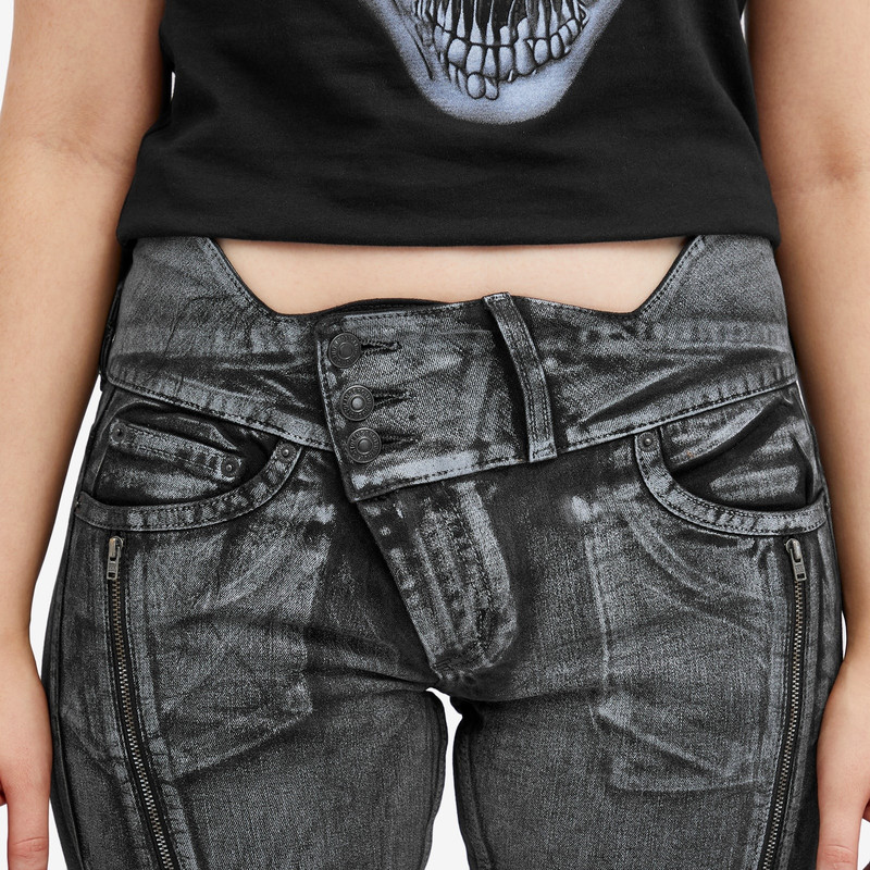 Ottolinger Big Waistband Drape Denim Jeans 5