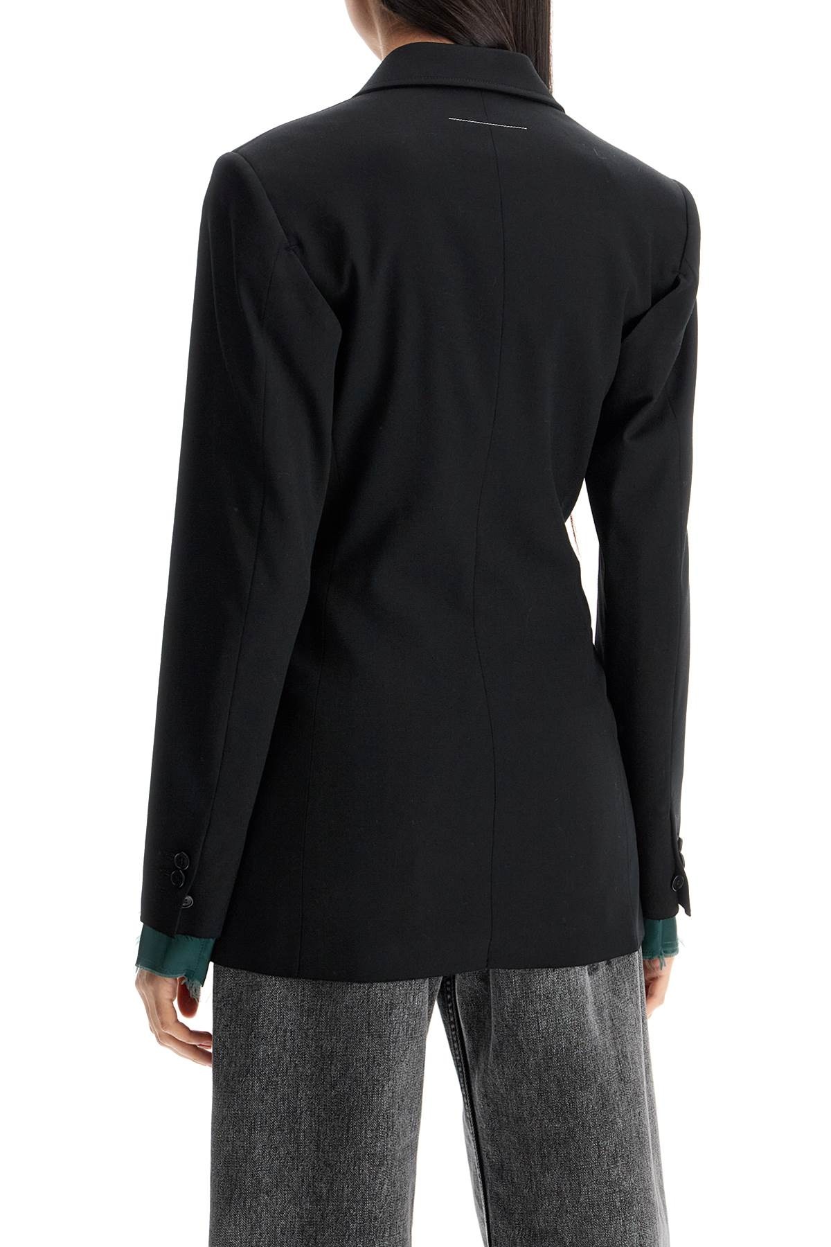 MAISON MARGIELA★素敵！Layered silk-ette blazer Maison Margiela Basting Stitching Blazer - Etsy