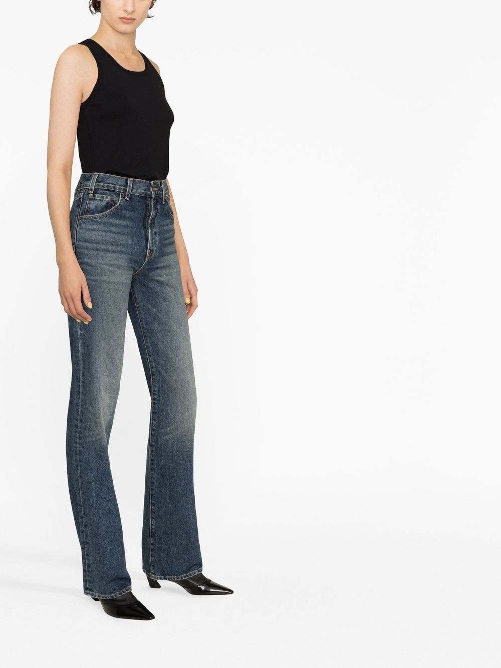 round-neck cotton tank top - 3