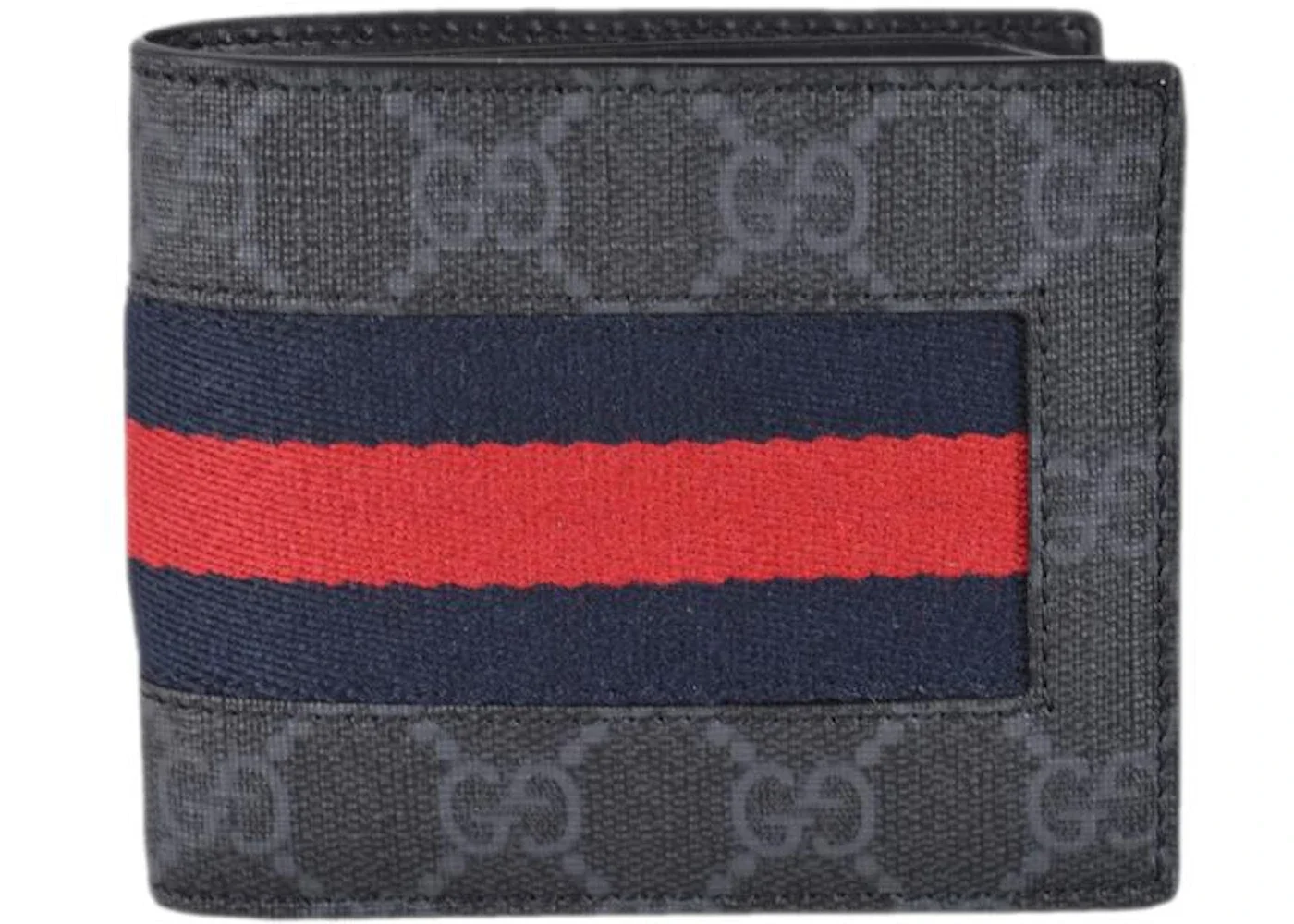 Gucci Bifold Wallet GG Supreme Web Black - 1