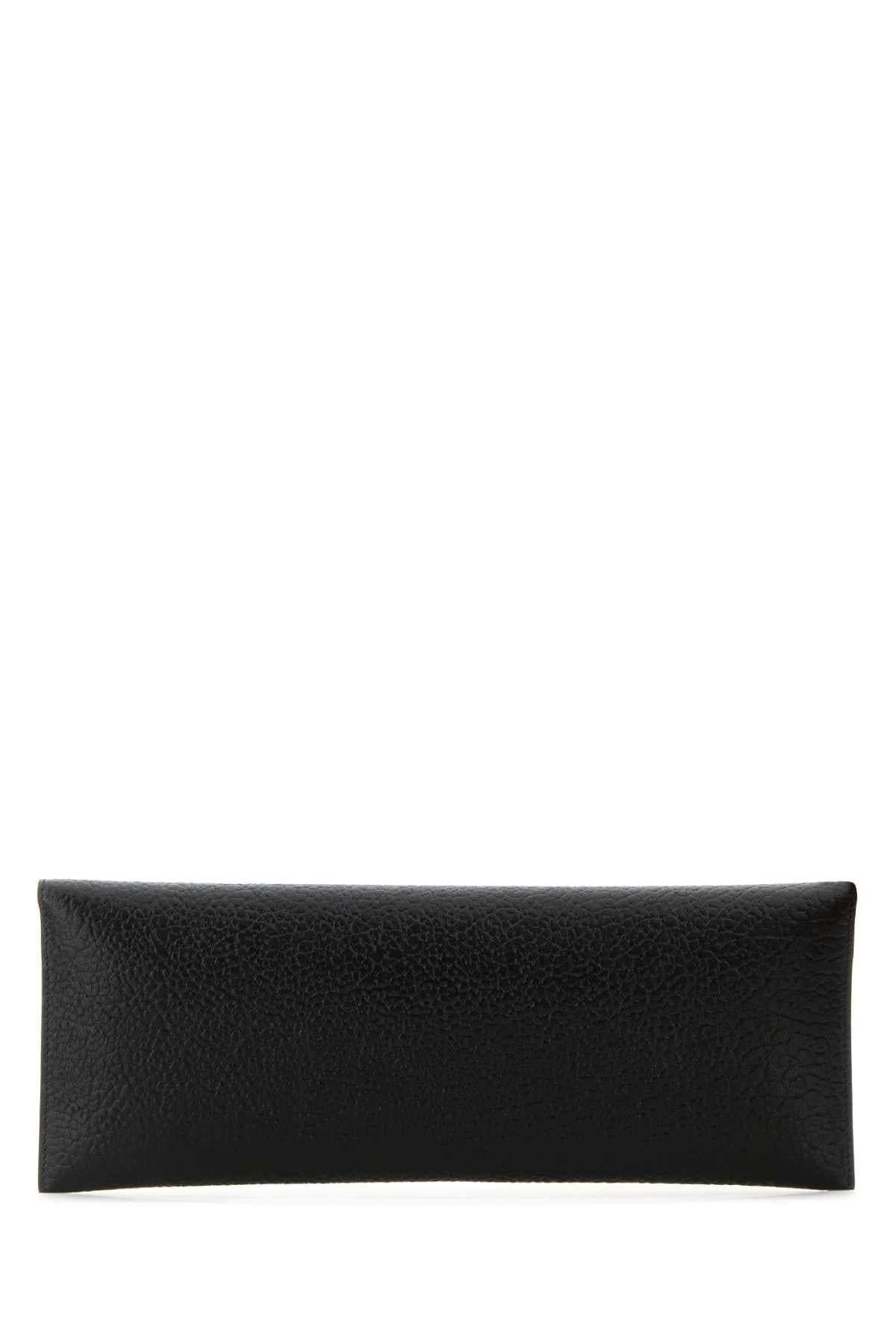 Alexander Mcqueen Women Black Leather Cross B-Long Clutch - 3