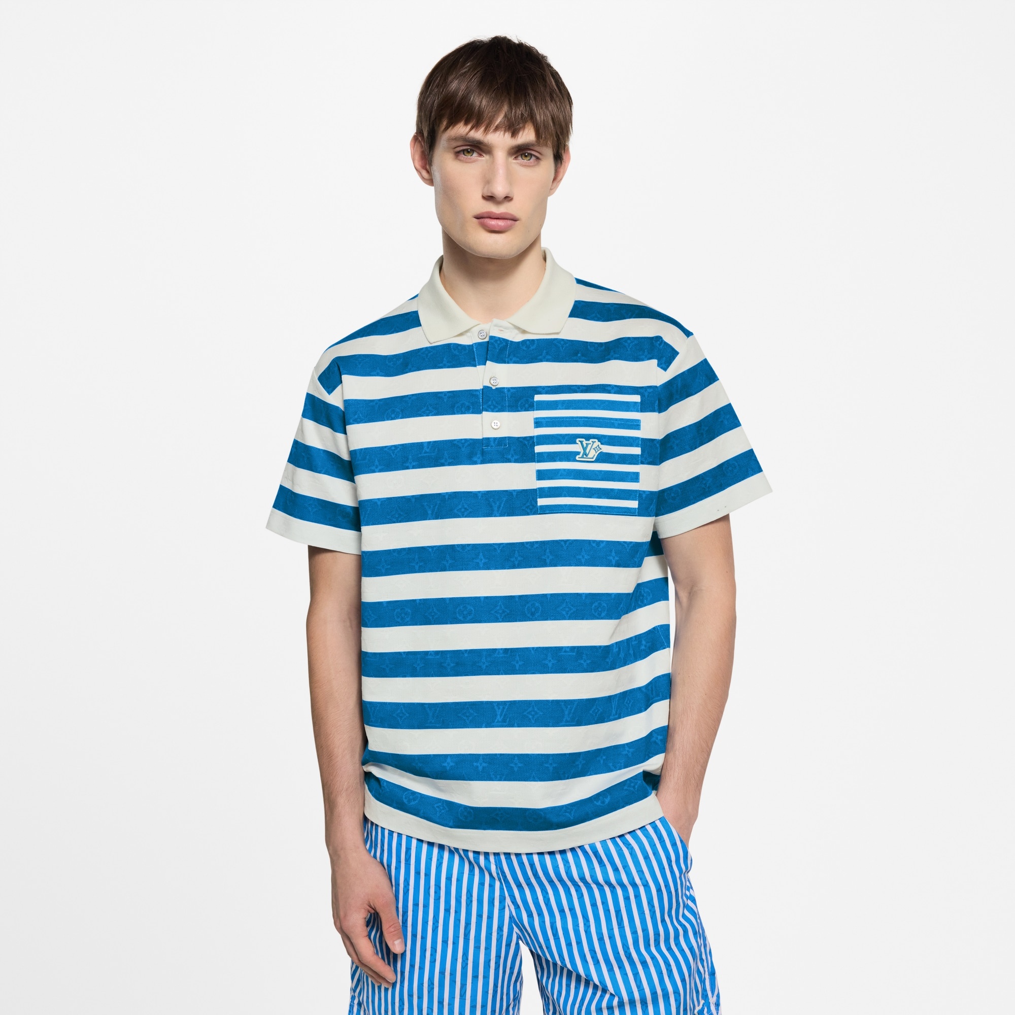 Monogram Striped Polo Shirt - 2