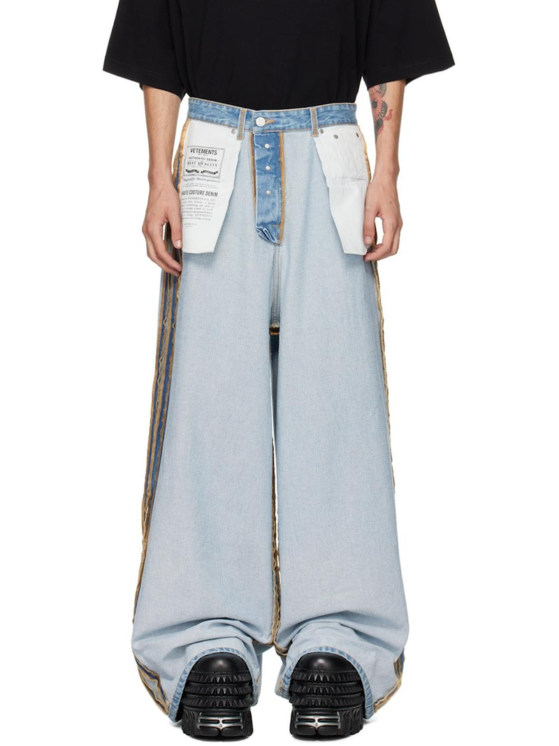 Blue Inside Out Big Shape Jeans 1