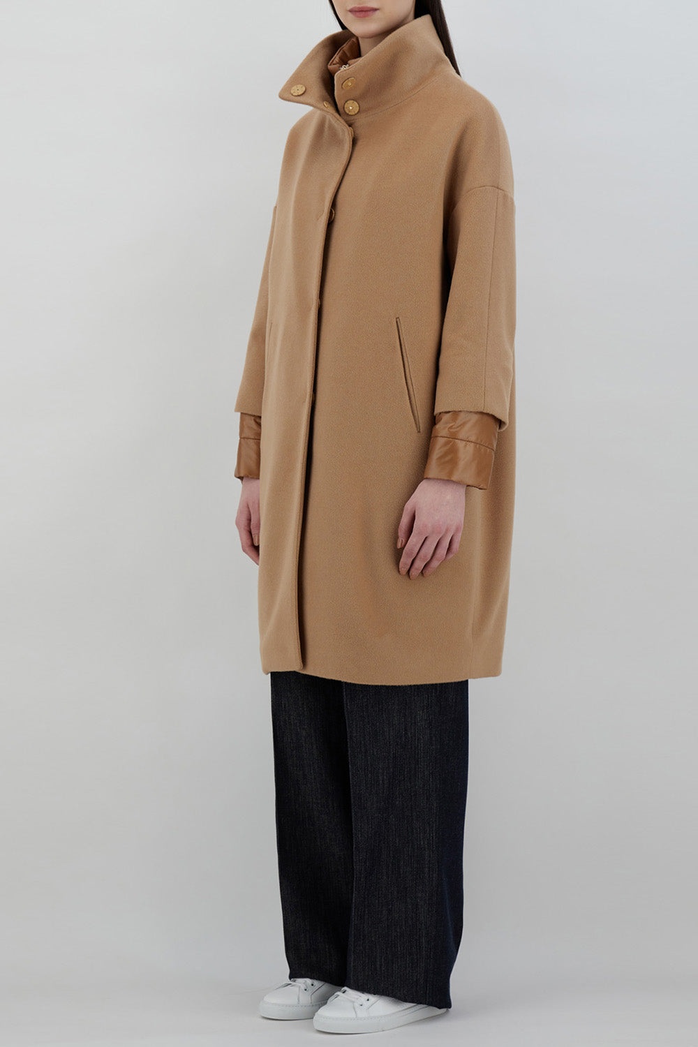 Cocoon Coat - Camel - 3