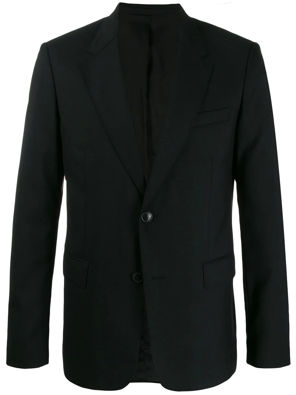 single-breasted stitch-detail blazer - 1