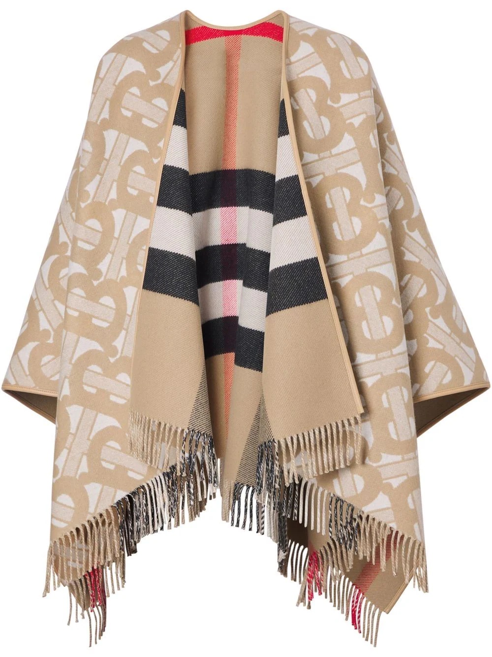 reversible monogram cape - 1