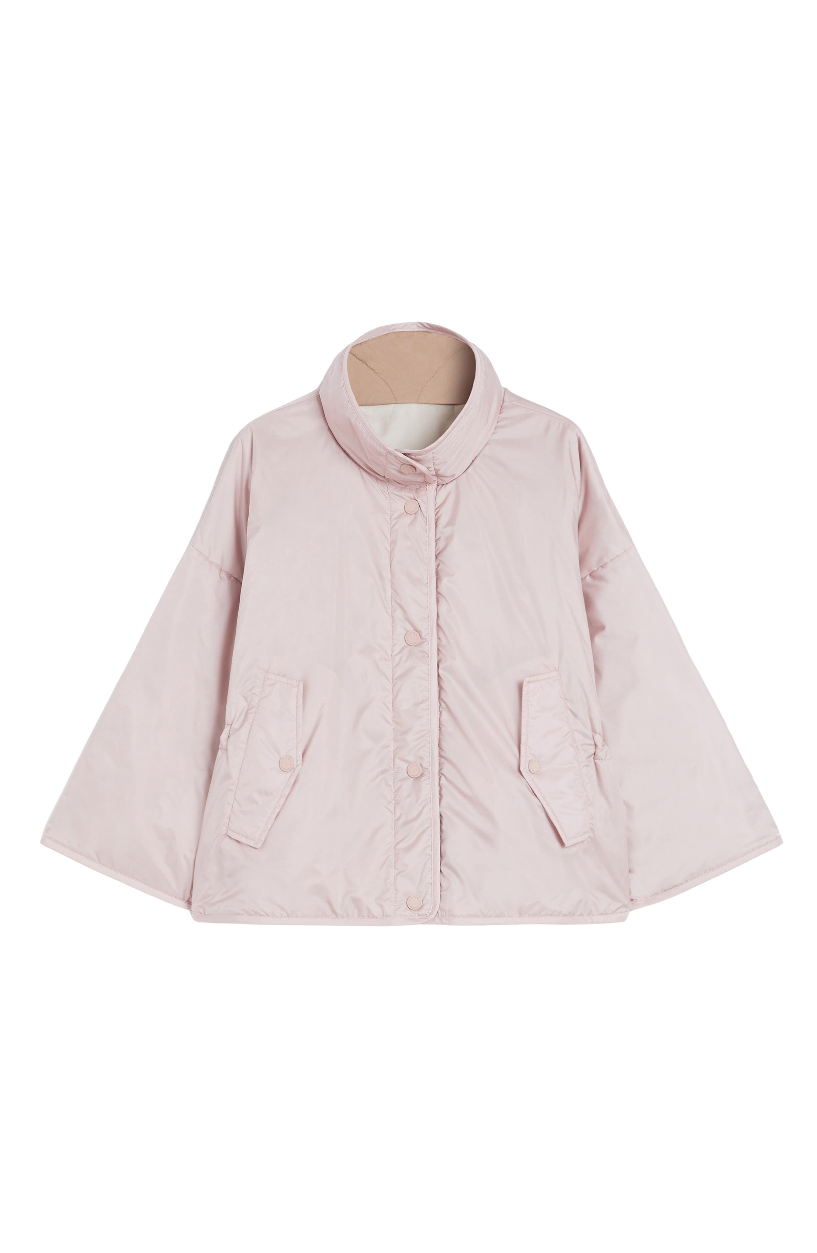Weekend Max Mara Ronco Water Repellent Quilted Reversible Jacket in Powder at Nordstrom - 6