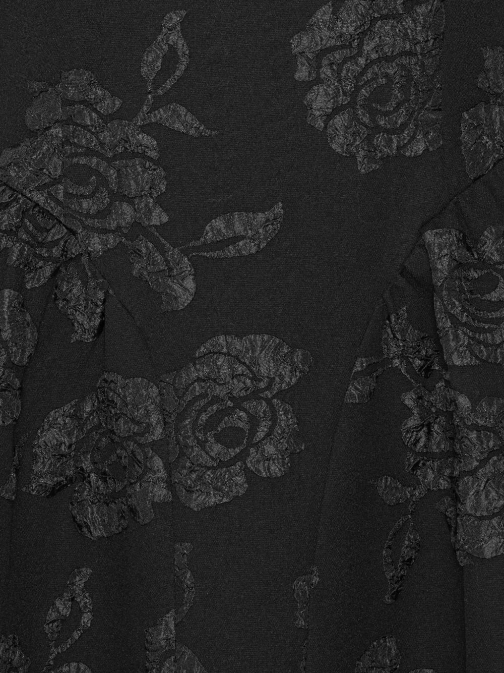 floral-jacquard midi dress - 5
